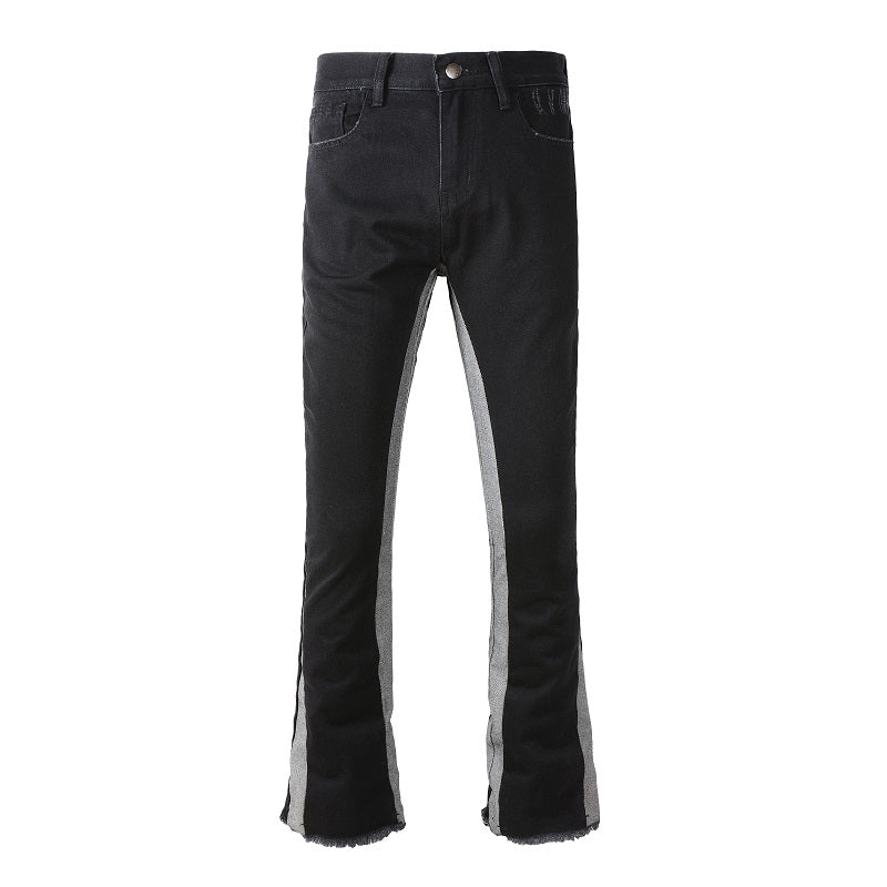 PREMIUM FLARE JEANS - CONTRAST GREY