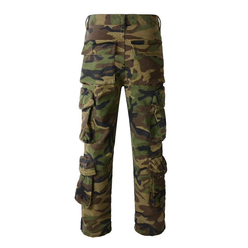 PREMIUM CAMO FLARE JEANS