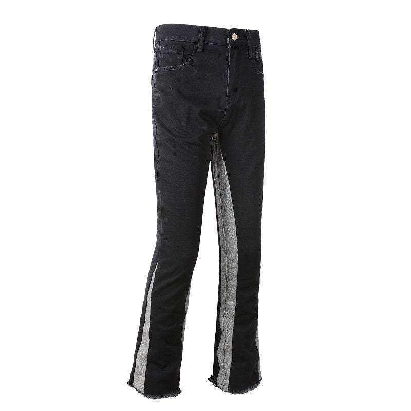 PREMIUM FLARE JEANS - CONTRAST GREY