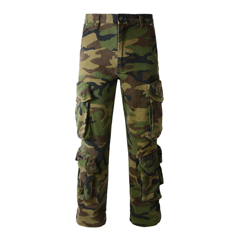 PREMIUM CAMO FLARE JEANS