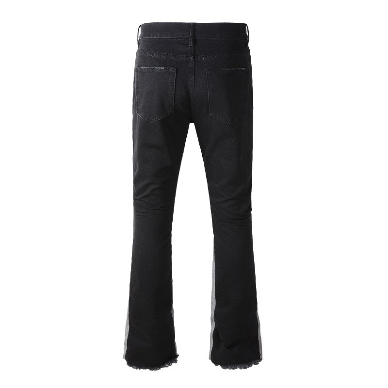 PREMIUM FLARE JEANS - CONTRAST GREY