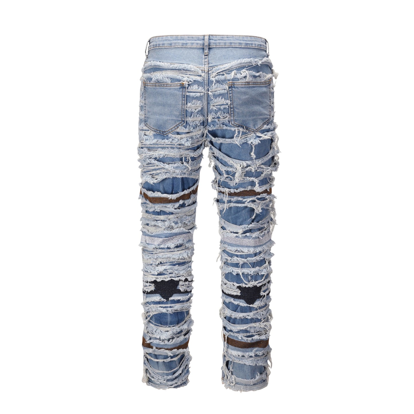 DISTRESSED FLARE - LIGHT BLUE