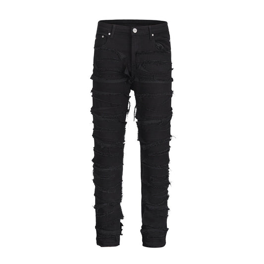 FLARE DISTRESSED - BLACK