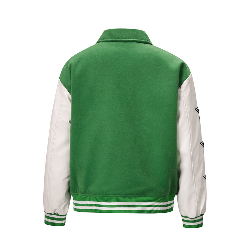 B VARSITY JACKET - GREEN