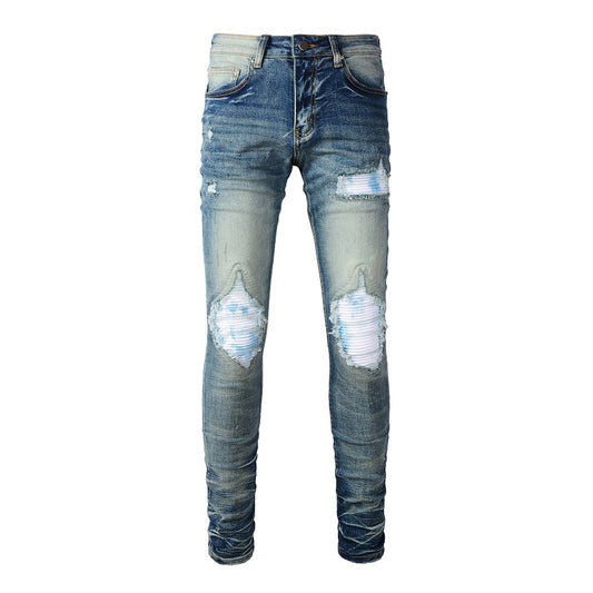 PREMIUM BIKER DENIM - BLUE SKY