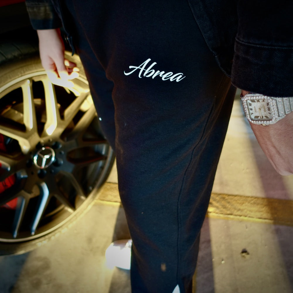 ABREA FLARE JOGGERS PANTS - BLACK