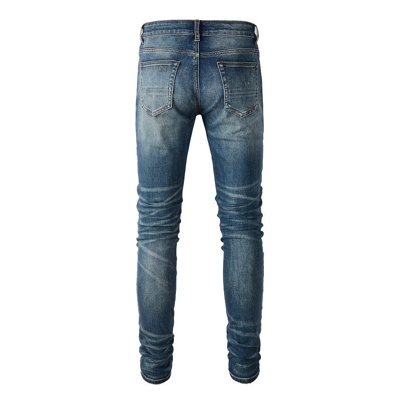 PREMIUM DISTRESSED DENIM - BLUE